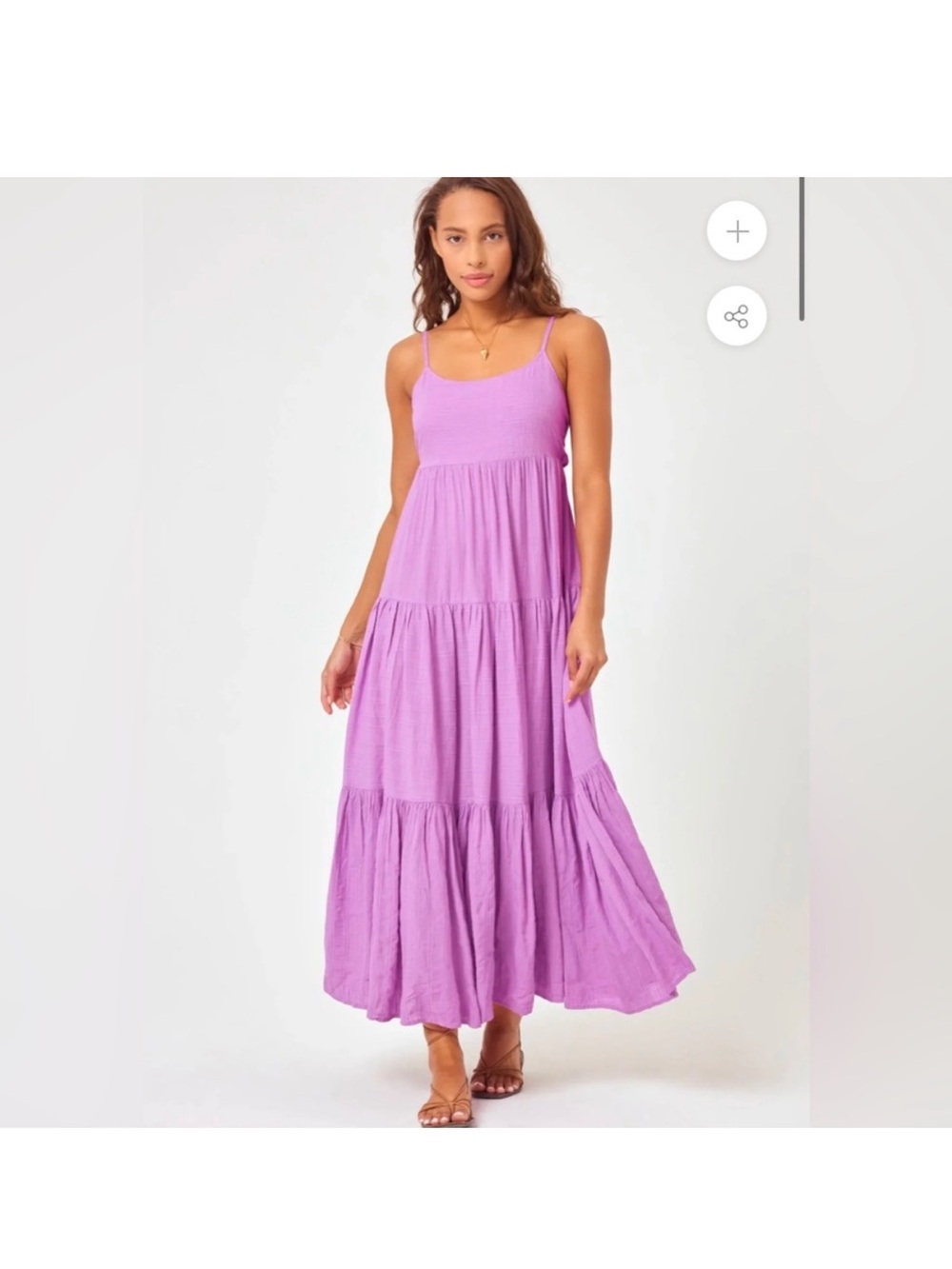 L*Space Santorini Tiered Maxi Dress - XS